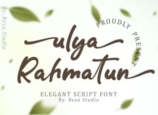 Ulya Rahmatun Font preview image 1