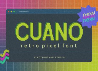 VT Cuano – Retro Pixel Font preview image 1