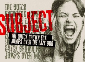 VTKS SUBJECT Font preview image 2