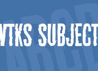 VTKS SUBJECT Font preview image 1