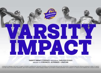 Varsity Impact – Sports 9 Fonts preview image 1