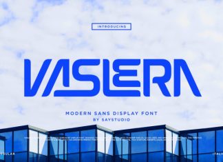 Vaslera – Futuristic Modern Sans Font preview image 1
