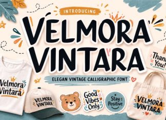 Velmora Vintara Font preview image 1