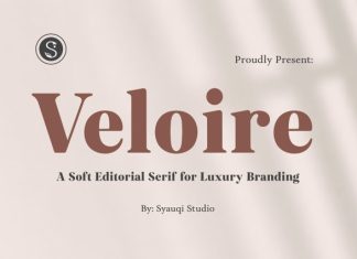 Veloire – A Soft Editorial Serif for Luxury Branding Font preview image 1