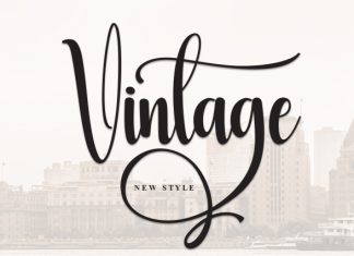 Vintage Font preview image 1
