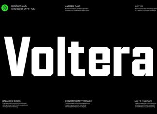 Voltera – Condensed Sans Serif Font Family preview image 1