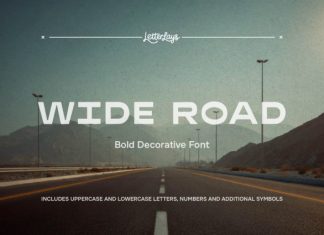 Wide Road Bold Decorative Font preview image 1