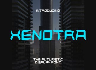 Xenotra Futuristic Display Font preview image 1