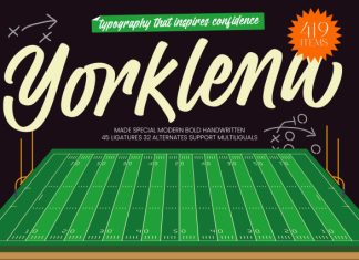 Yorklend – Modern Bold Handwritten Font preview image 1