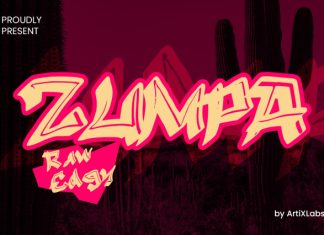 Zumpa Sharp Raw Edgy Display Font preview image 1
