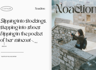 Noaction Font preview image 2