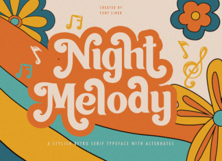 Night Melody Font preview image 1