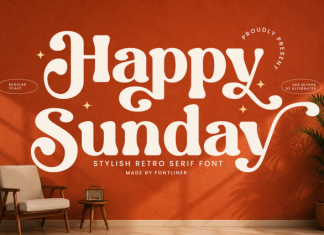 Happy Sunday Font preview image 1
