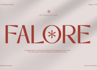 Falore Font preview image 1