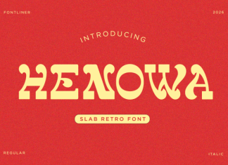 Henowa Font preview image 1