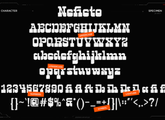 Neficto Font preview image 2