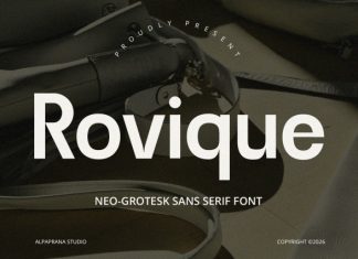 Rovique – Sans Serif Font preview image 1