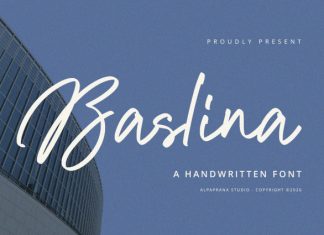 Baslina – Handwritten Font preview image 1