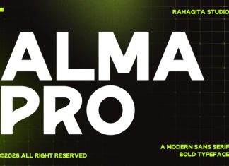 ALMA PRO Font preview image 1