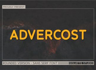 Advercost Font preview image 1