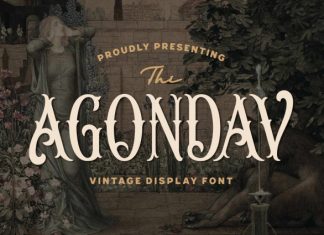 Agondav Font preview image 1