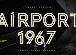 Airport 1967 Font preview image 1