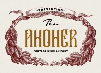 Akoher Font preview image 1