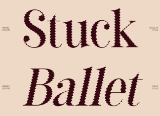 Amaris Distort Font preview image 2