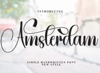Amsterdam Font preview image 1