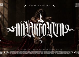 Anakfonta — Mystical Blackletter Display Font preview image 1