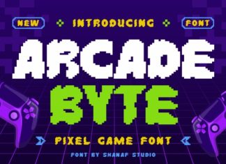 Arcade Byte Font preview image 1