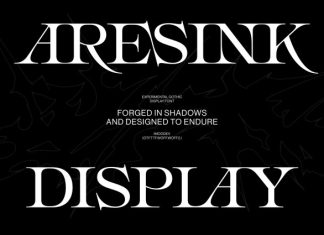 Aresink Font preview image 1