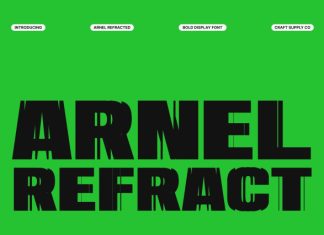Arnel Refracted Font preview image 1