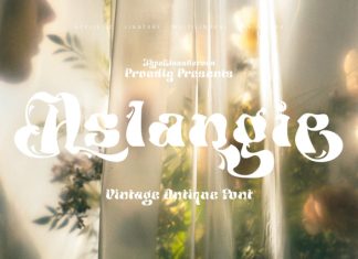 Aslangie – Vintage Antique Font preview image 1