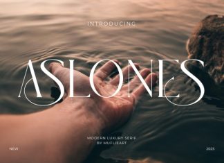 Aslones Modern Luxury Serif Font preview image 1