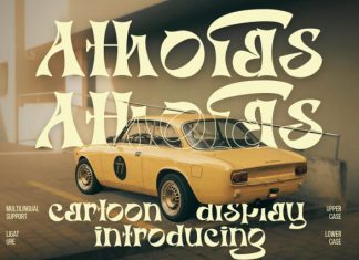 Athofas – Cartoon Display Font preview image 3