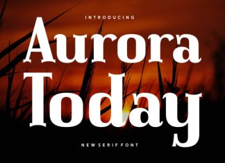 Aurora Today Font preview image 1