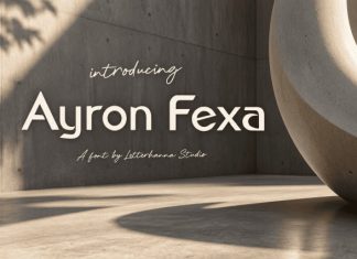 Ayron Fexa Font preview image 1