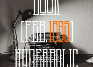 BLACK BEANIE CONDENSED FONT preview image 3