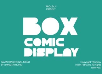 BOX Comic Display Font preview image 1