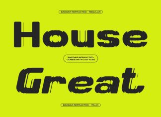 Baedar Refracted Font preview image 3