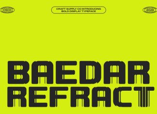 Baedar Refracted Font preview image 1