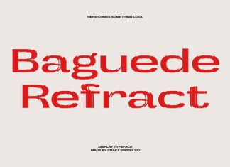 Baguede Refracted Font preview image 1