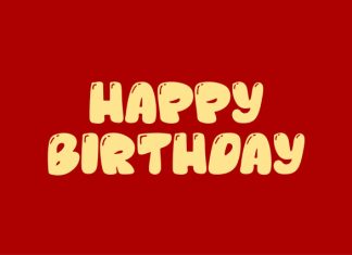 Balloon Birthday Font preview image 2