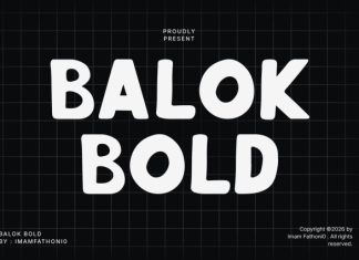 Balok Bold Font preview image 1