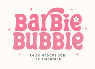 Barbie Bubble – Retro Groovy Font preview image 1