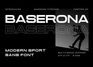 Baserona Font preview image 1