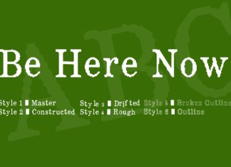 Be Here Now Font preview image 1