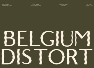 Belgium Distort Font preview image 1