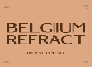 Belgium Refracted – Modern Sans Serif Font preview image 1